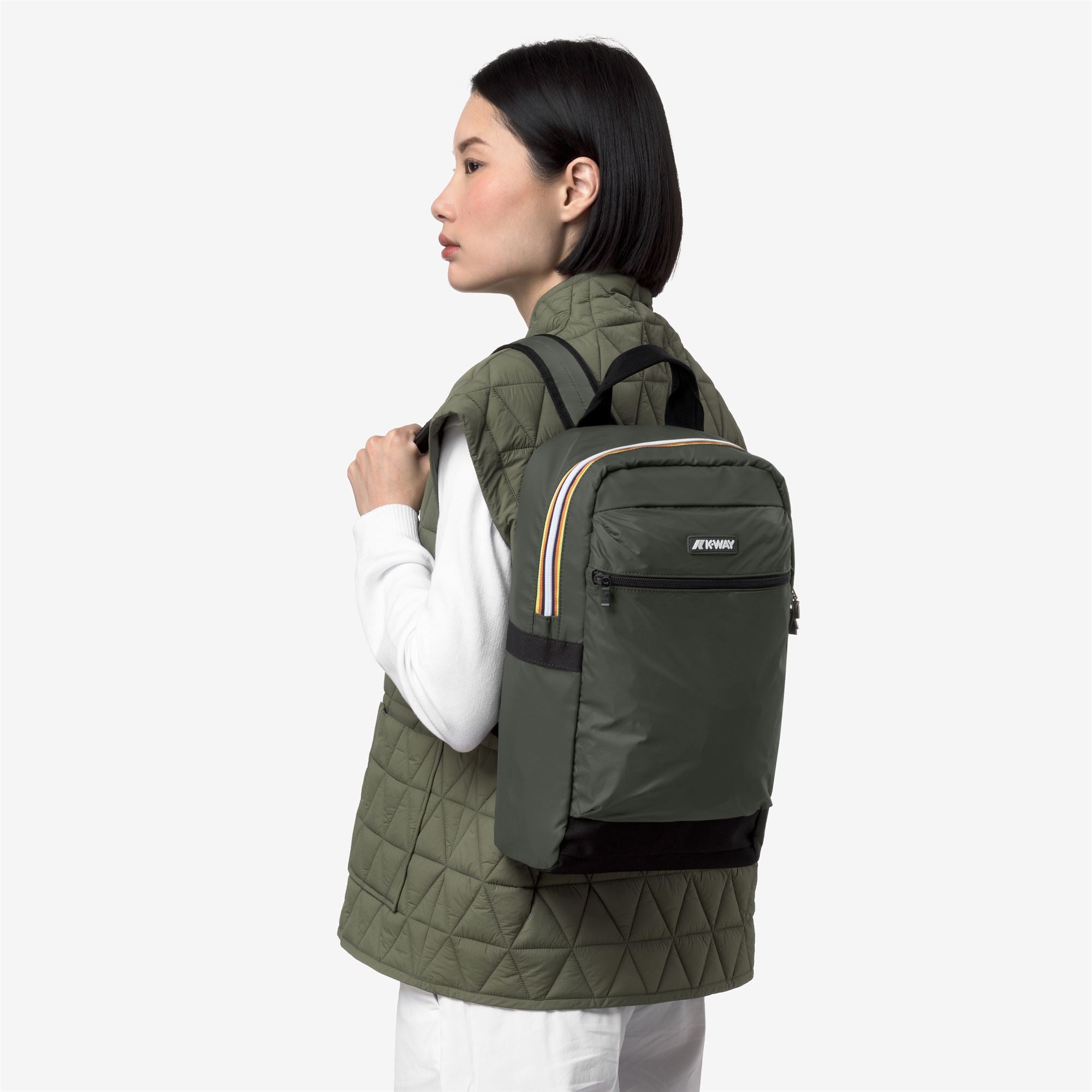 Bags_Unisex_MID LAON_Backpack_GREEN BLACKISH - Commercial 5