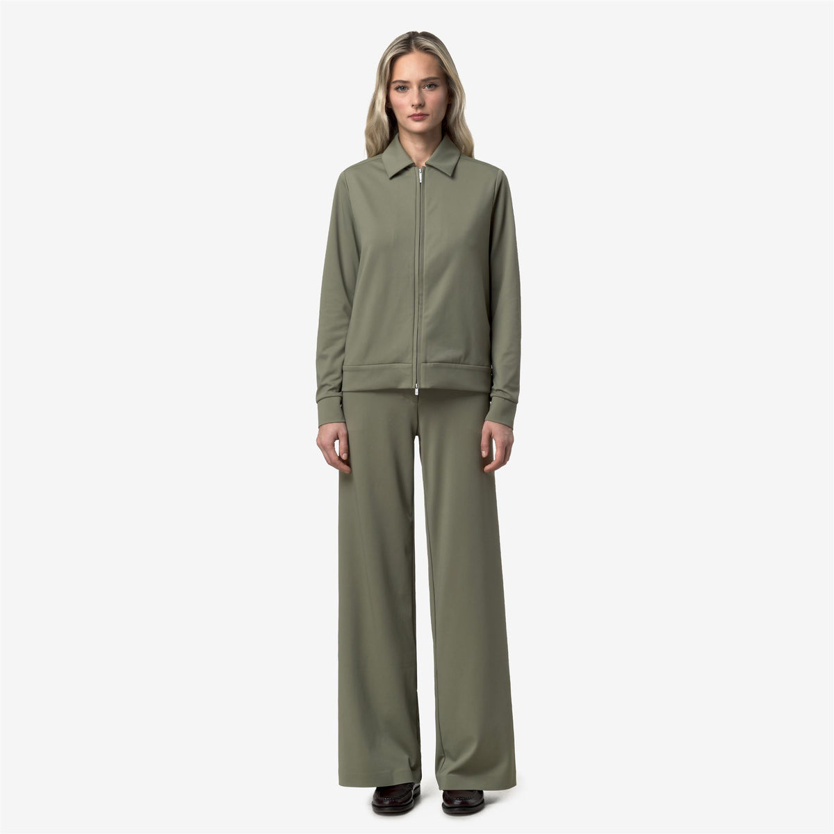 Pants_Woman_JALLE SL SPACER_Sport Trousers_Green Lichen - Commercial 4