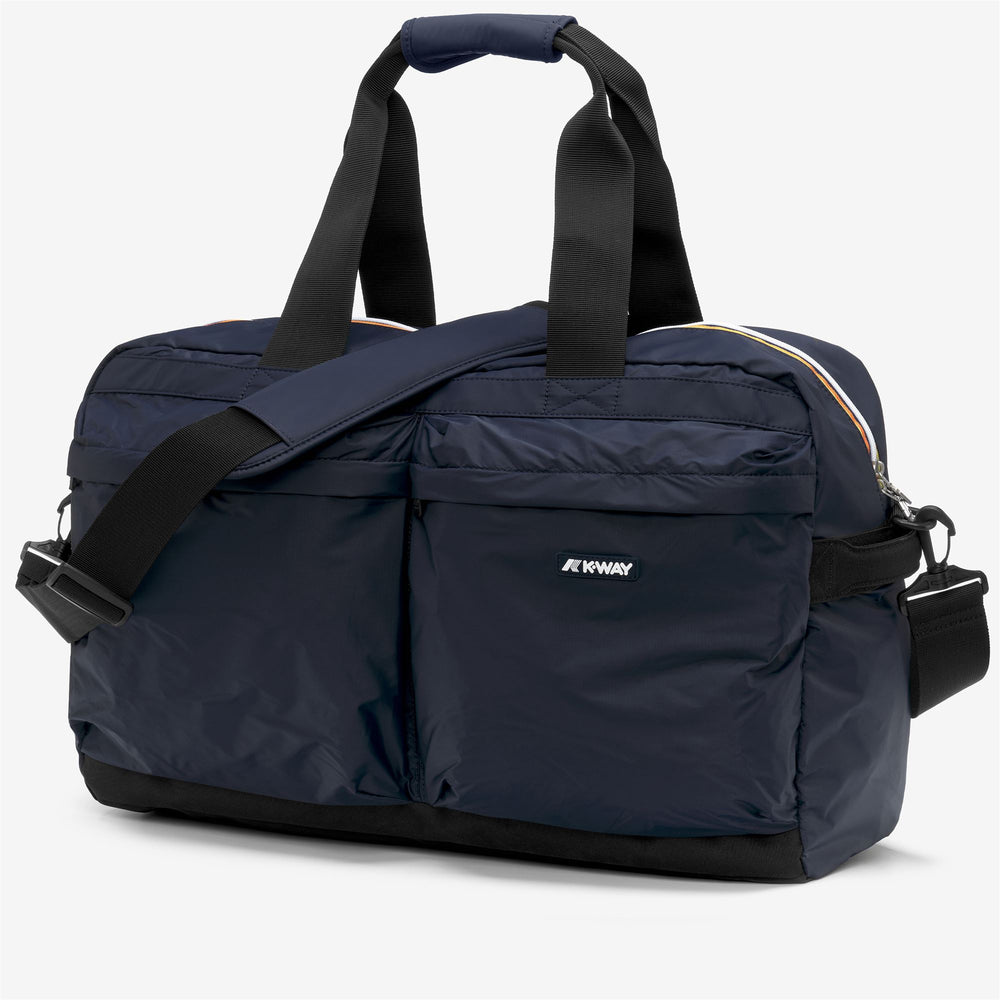 Blue unisex Duffle Bag with Utility Pockets and Adjustable Strap 02