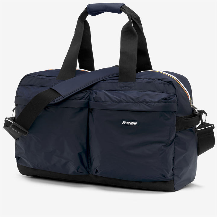Bolsa de lona unisex azul con bolsillos utilitarios y correa ajustable 2
