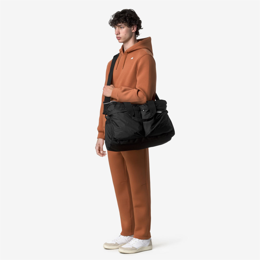 Bolsa de lona ligera unisex Ardelu negra con bolsillos multiusos main