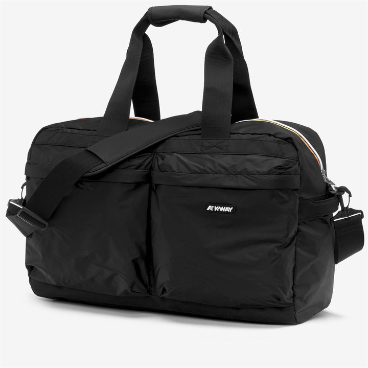 Bolsa de lona ligera unisex Ardelu negra con bolsillos multiusos 2