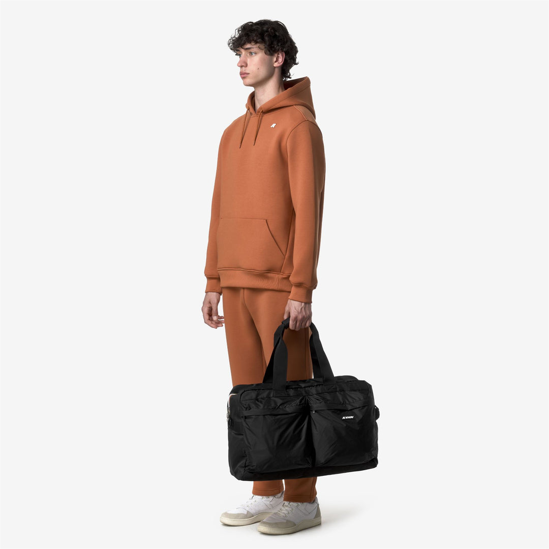 Bolsa de lona ligera unisex Ardelu negra con bolsillos multiusos main