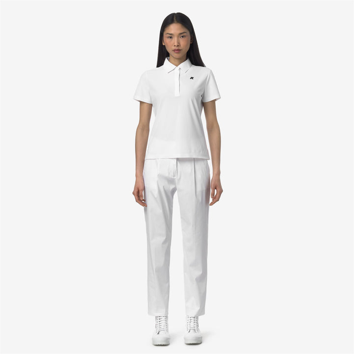 Pantalones de golf chinos para mujer en gris y blanco 1