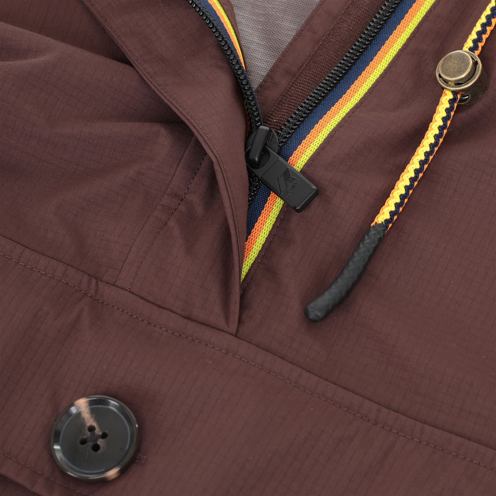 Chaqueta gabardina impermeable unisex de gran tamaño de color marrón 02