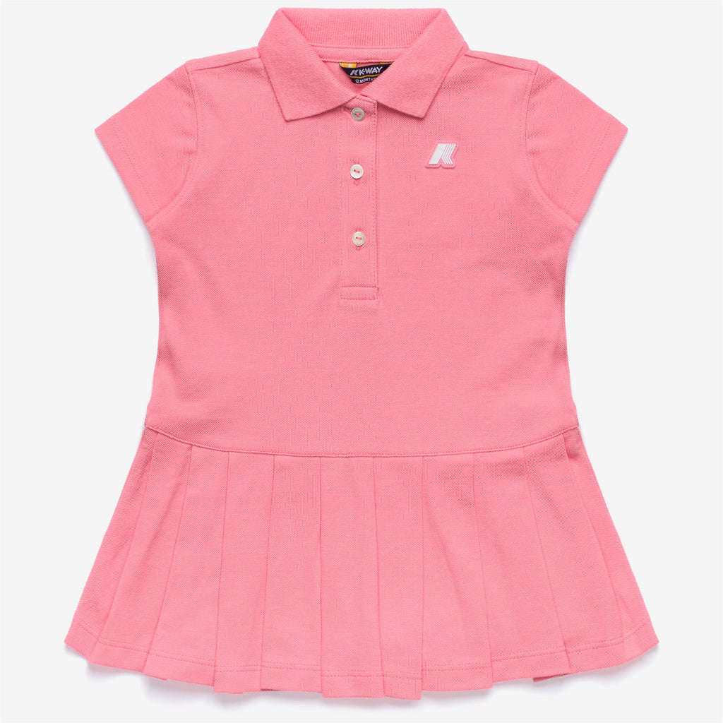 Dresses_Girl_E. DOLLIE PIQUE_Mid_Pink Geranium - Commercial 1