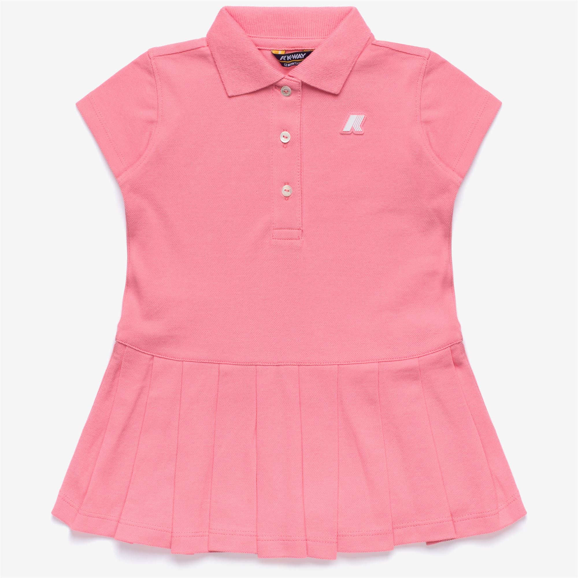 Dresses_Girl_E. DOLLIE PIQUE_Mid_Pink Geranium - Commercial 1