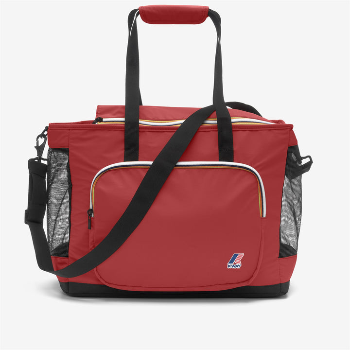 Bolso de hombro unisex de nailon reciclado rojo 1