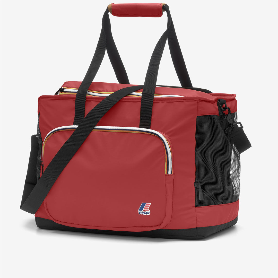 Bolso de hombro unisex de nailon reciclado rojo main