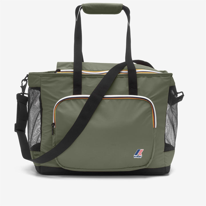 Bolso de hombro unisex verde liquen elaborado con nailon reciclado 1