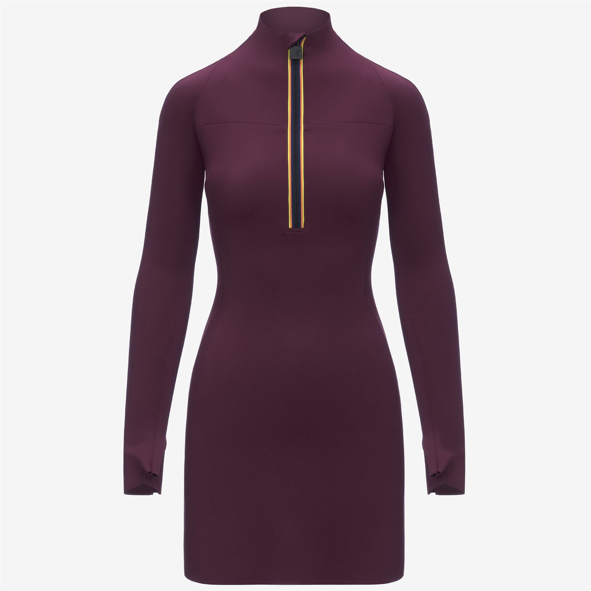 Dresses_WOMAN_MINID SCUBA_Short_Red Dk Amaranto - Commercial 1