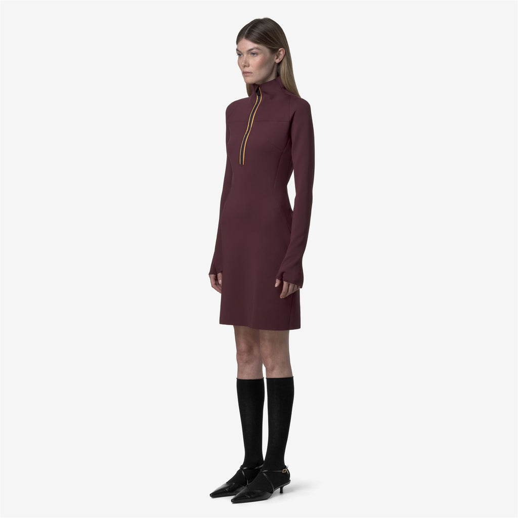 Dresses_WOMAN_MINID SCUBA_Short_Red Dk Amaranto - Commercial 5