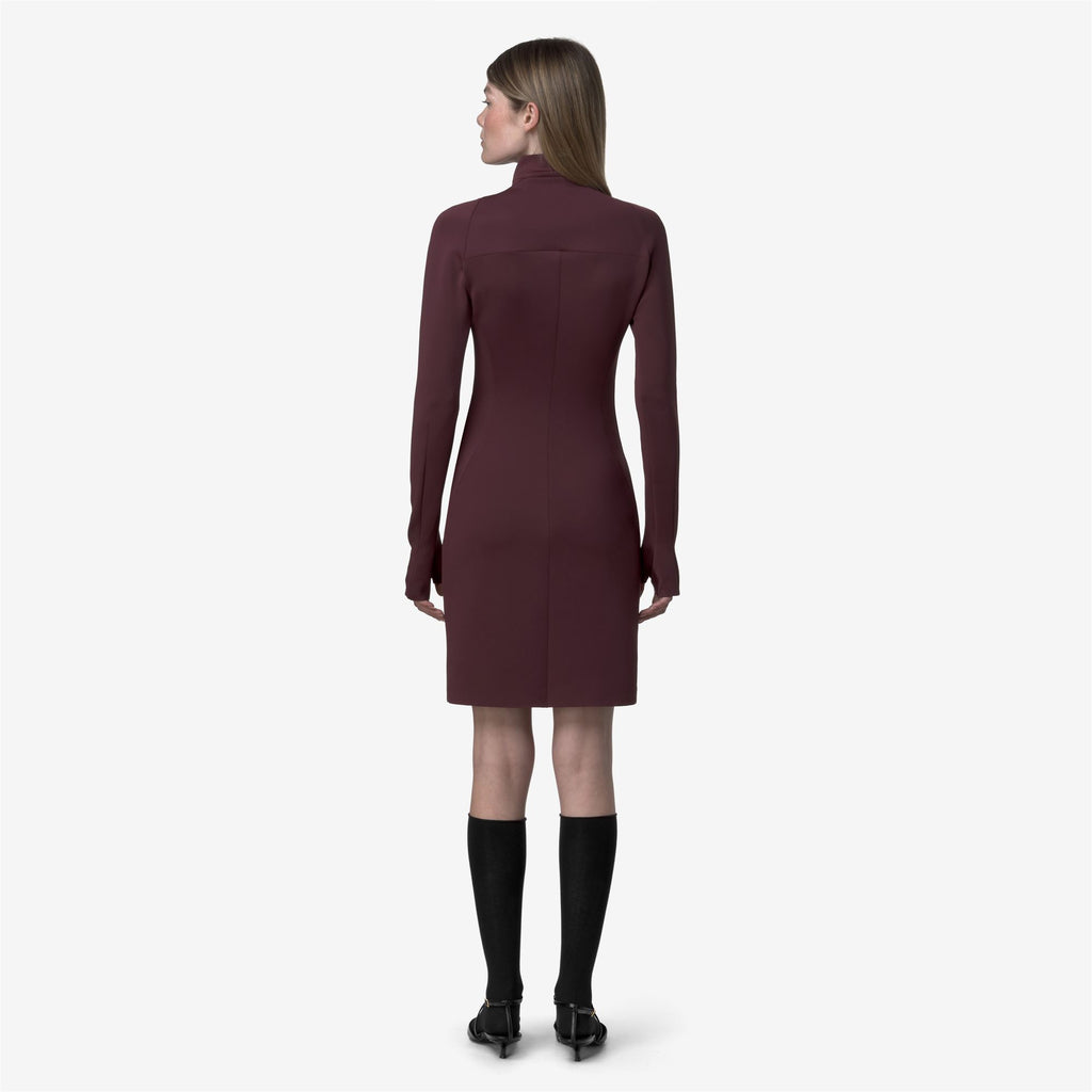 Dresses_WOMAN_MINID SCUBA_Short_Red Dk Amaranto - Commercial 6