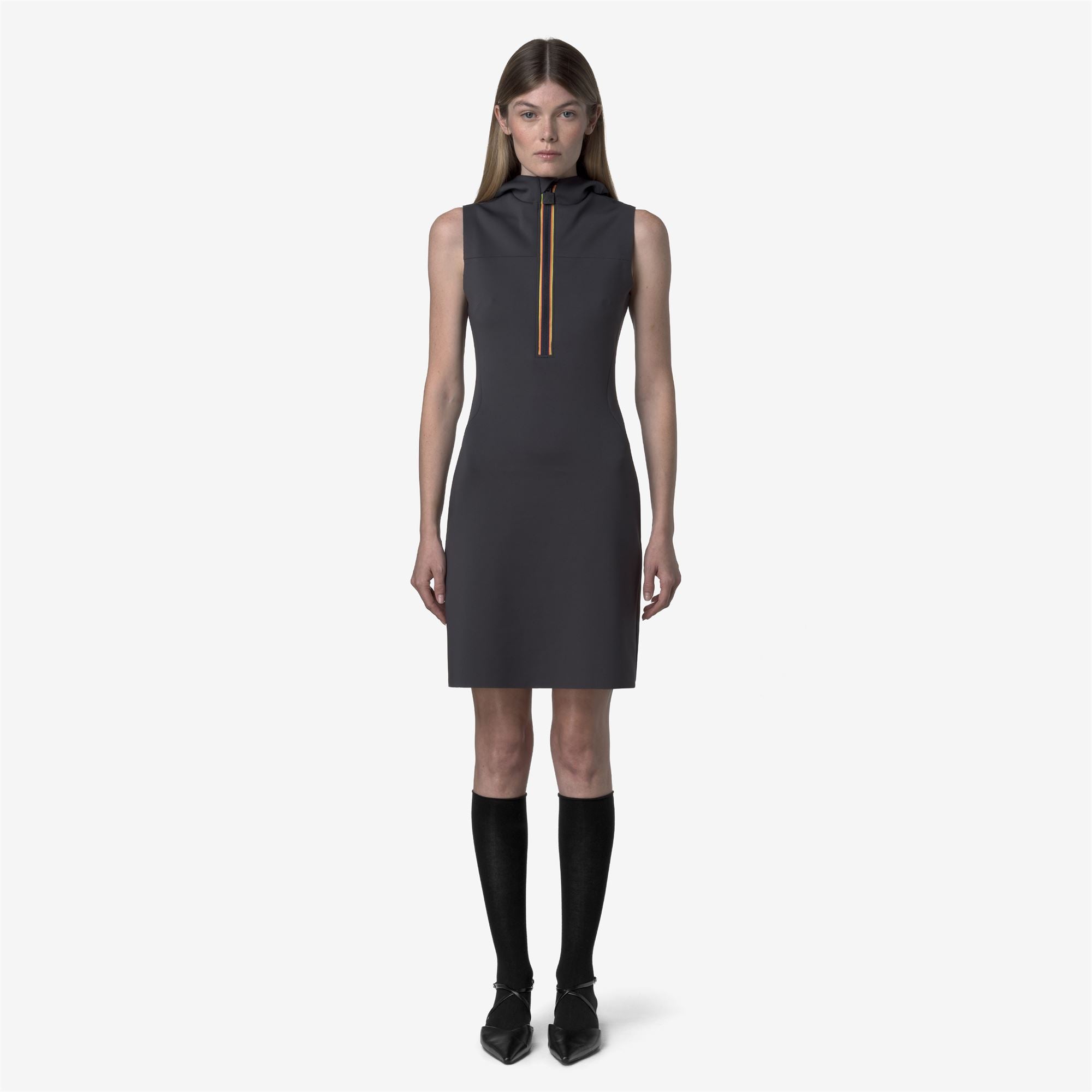 Dresses_WOMAN_HOODRESS SCUBA_Short_Blue Night - Commercial 4
