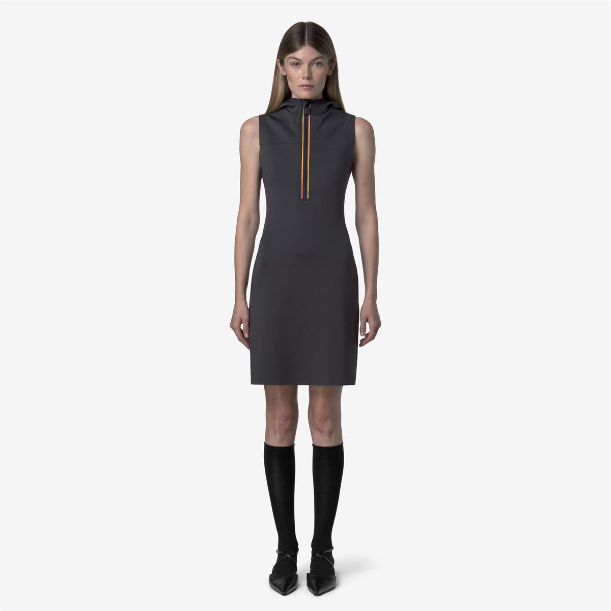 Dresses_WOMAN_HOODRESS SCUBA_Short_Blue Night - Commercial 4
