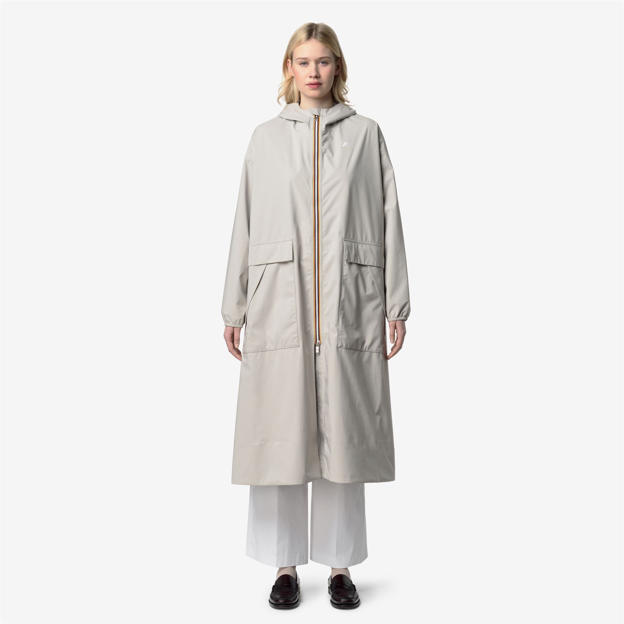 Jackets_Woman_PERNILLA STRETCH DOT_Long_BEIGE LT - Commercial 4
