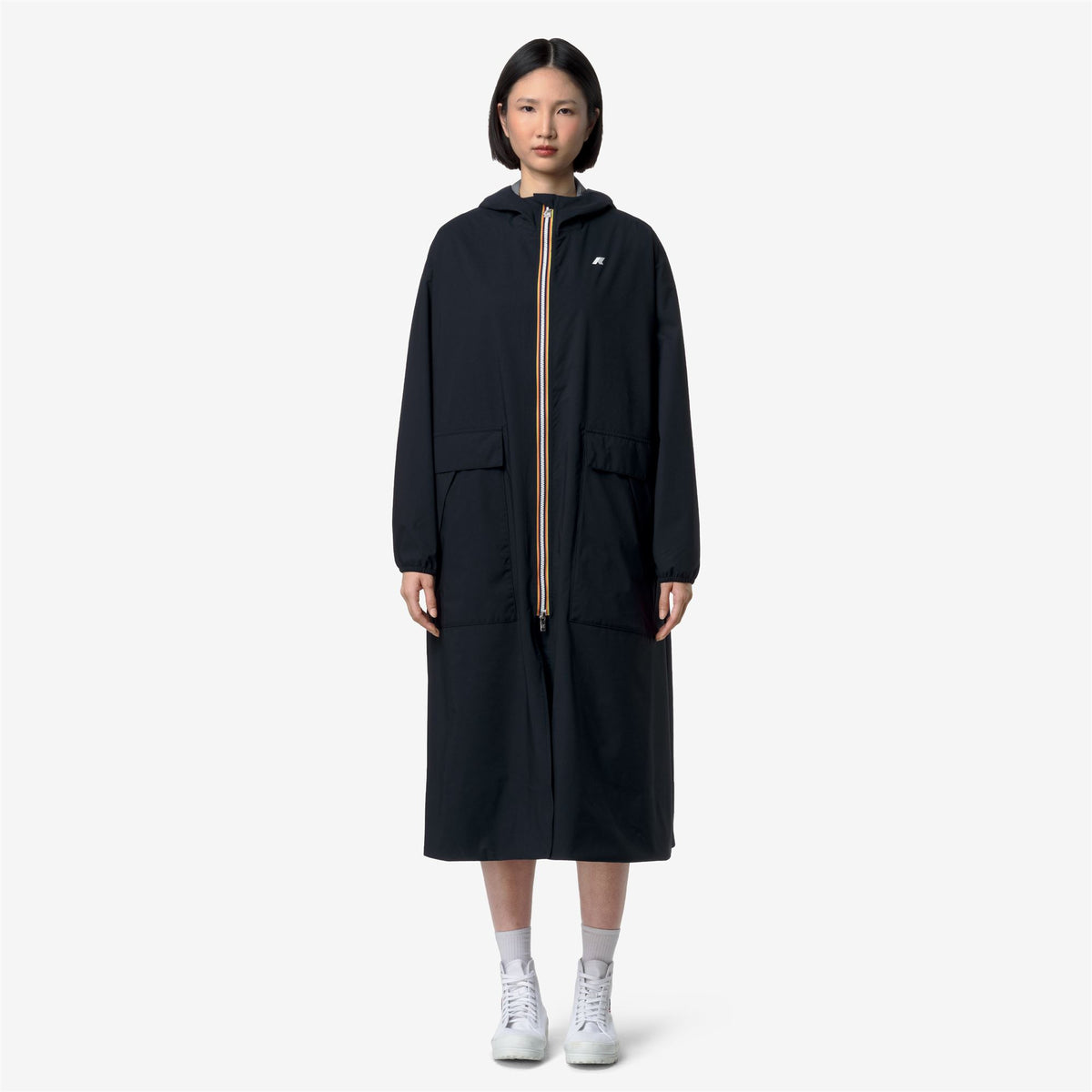 Jackets_Woman_PERNILLA STRETCH DOT_Long_Blue Depth - Commercial 3