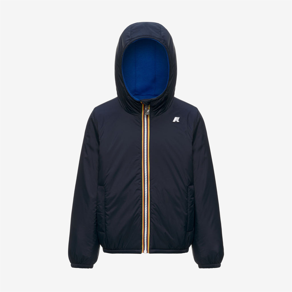 Jackets_BOY_P. JACK SPACER NYLON DOUBLE_Hoodie Full Zip_Blue Royal Marine - Blue Depth - Commercial 3