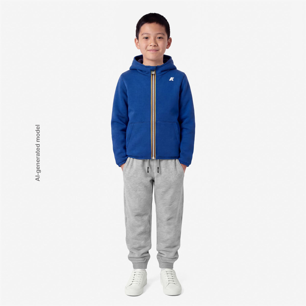 Jackets_BOY_P. JACK SPACER NYLON DOUBLE_Hoodie Full Zip_Blue Royal Marine - Blue Depth - Commercial 7