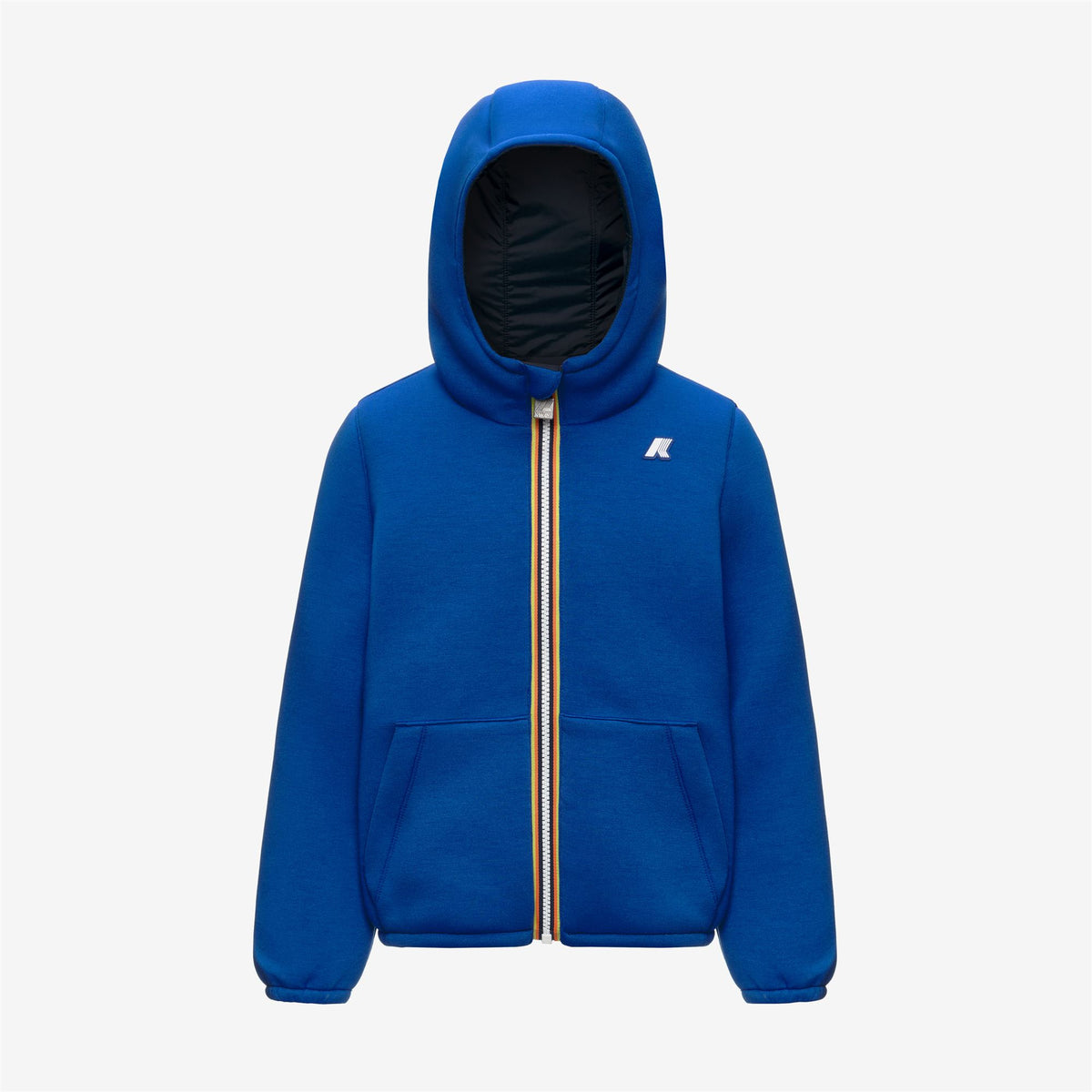 Jackets_BOY_P. JACK SPACER NYLON DOUBLE_Hoodie Full Zip_Blue Royal Marine - Blue Depth - Commercial 1