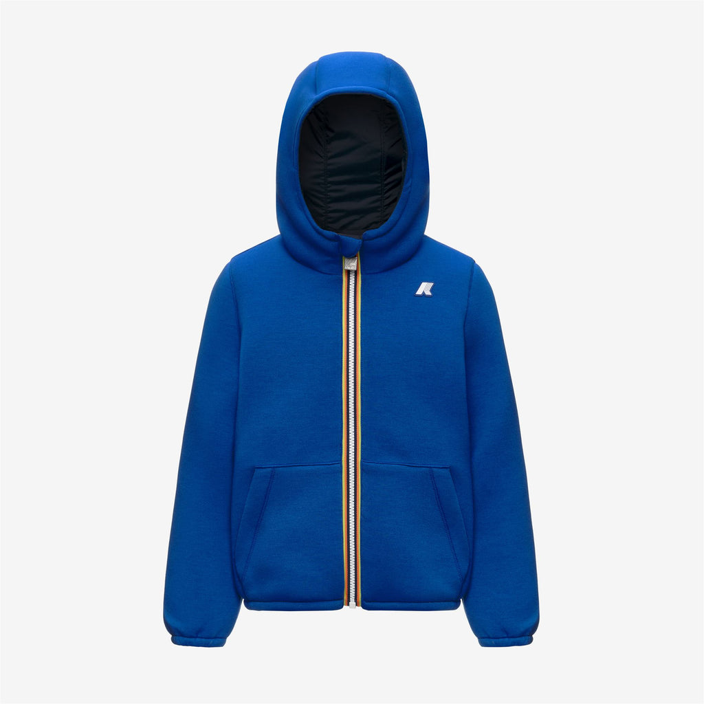 Jackets_BOY_P. JACK SPACER NYLON DOUBLE_Hoodie Full Zip_Blue Royal Marine - Blue Depth - Commercial 1