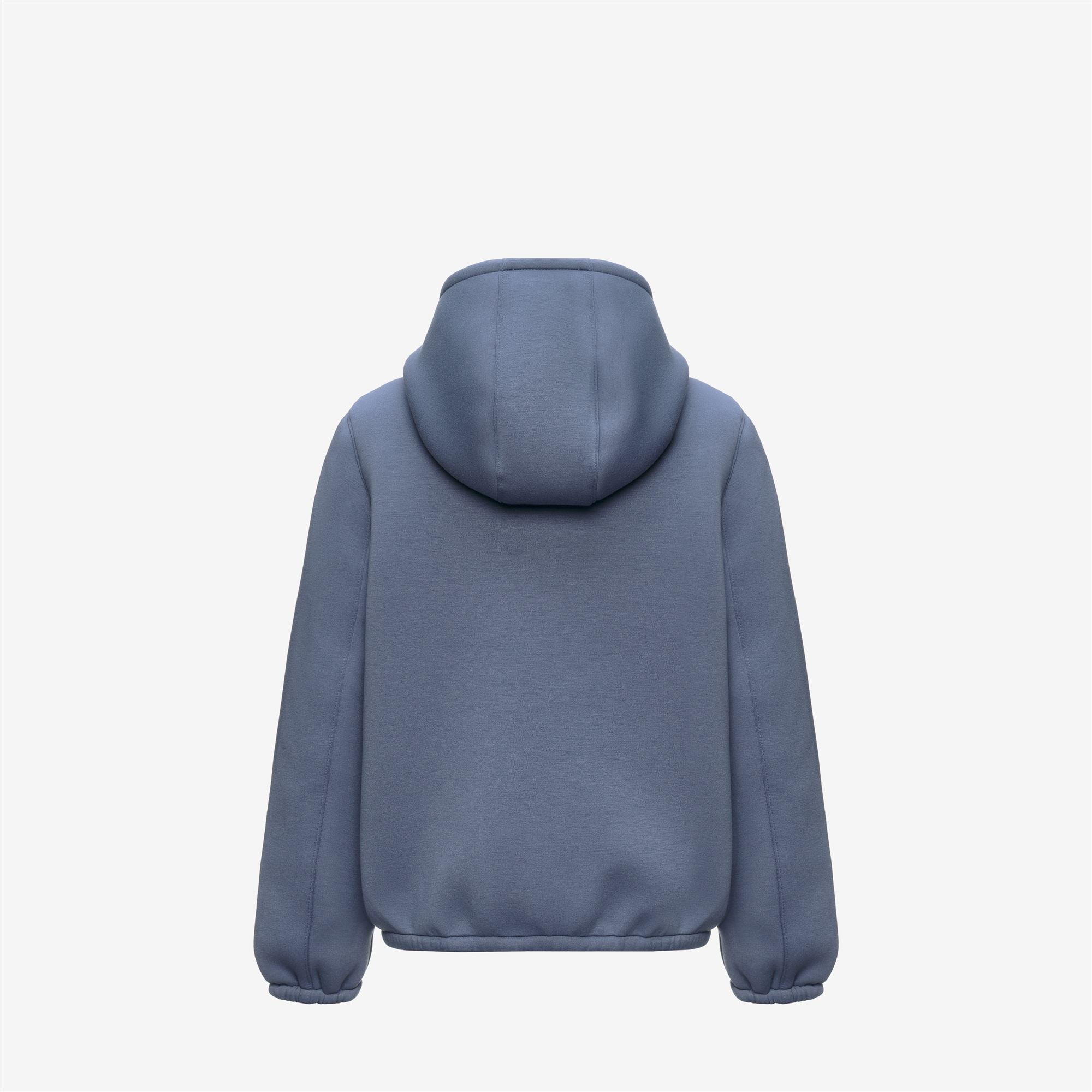 Jackets_BOY_P. JACK SPACER NYLON DOUBLE_Hoodie Full Zip_Blue Wild - Black Pure - Commercial 2
