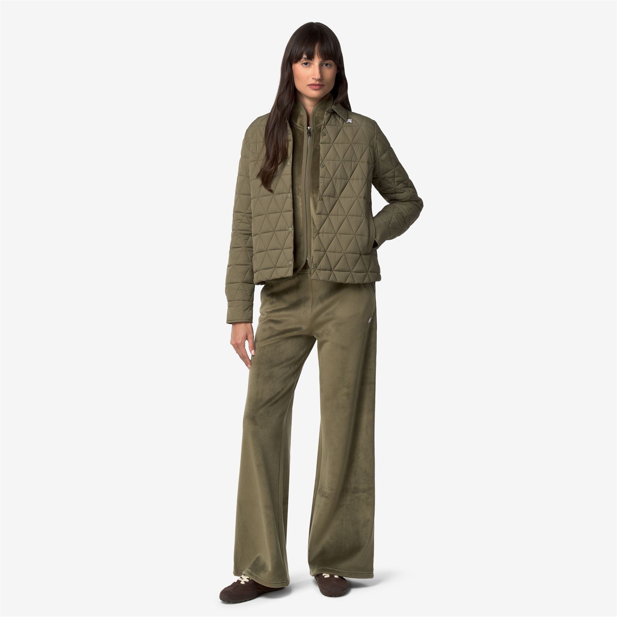 Jackets_Woman_NIKA DIAMOND QUILTED WARM_Mid_Green Army - Commercial 7