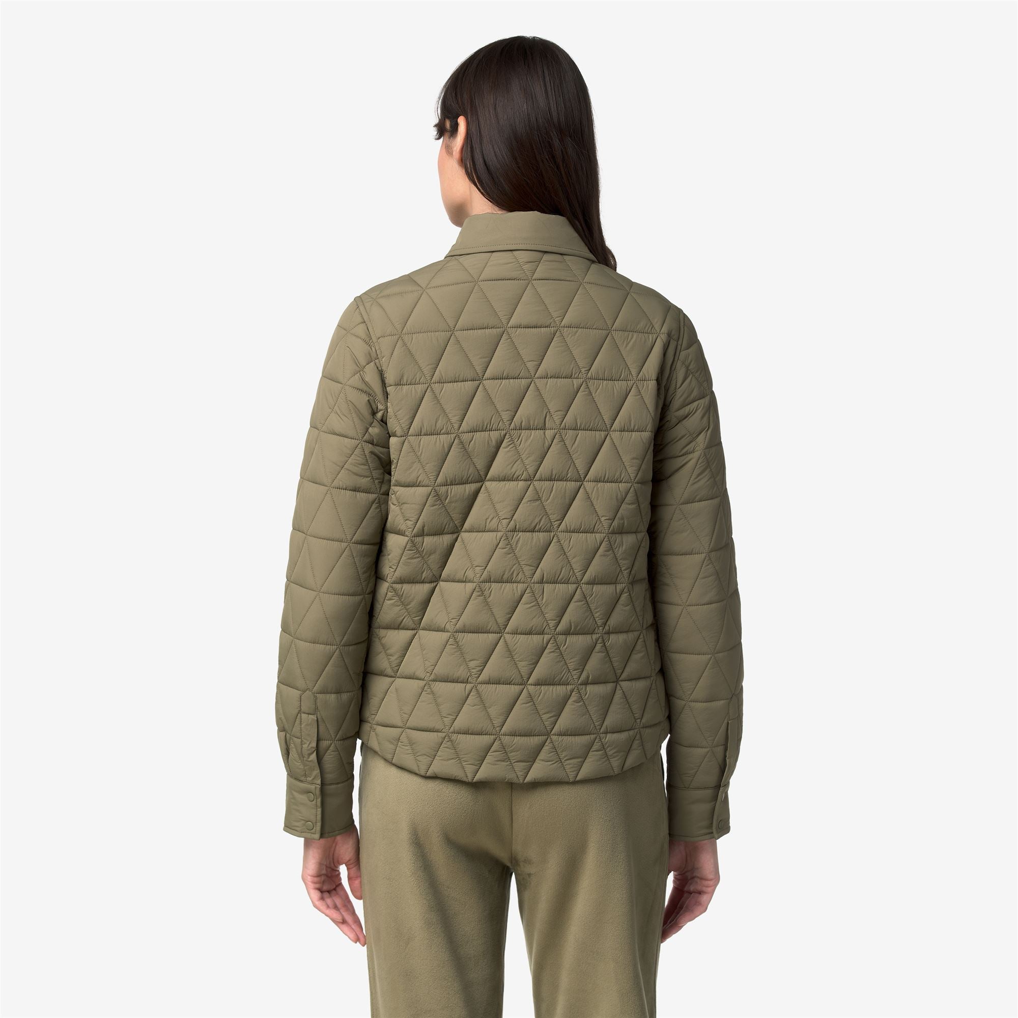 Jackets_Woman_NIKA DIAMOND QUILTED WARM_Mid_Green Army - Commercial 6