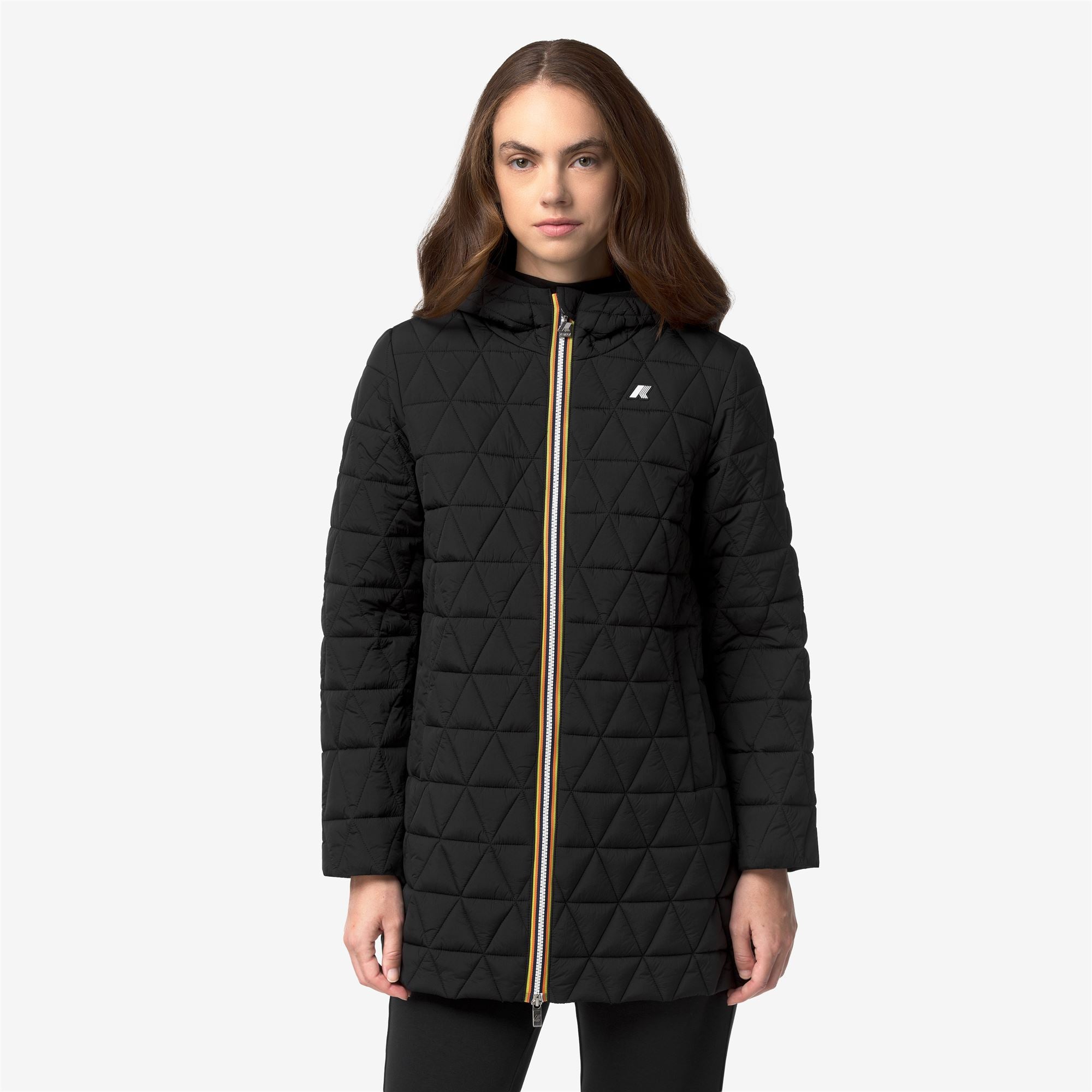 Jackets_Woman_SOPHIE DIAMOND QUILTED WARM_3/4 Length_Black Pure - Black Pure - Commercial 4
