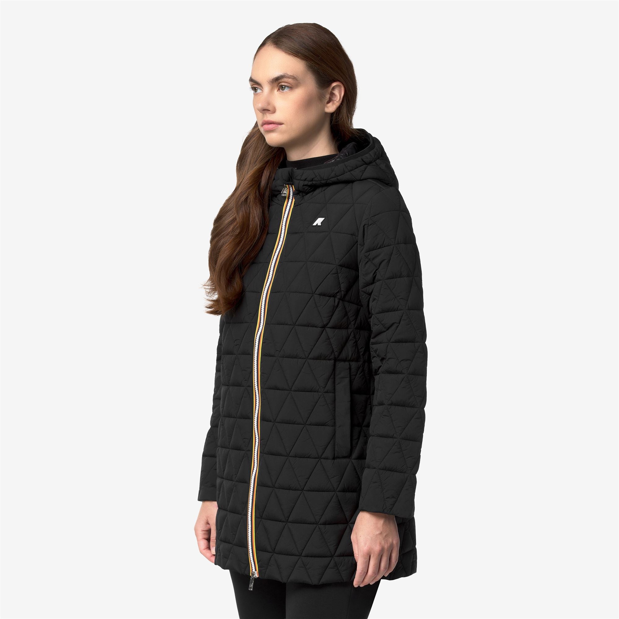Jackets_Woman_SOPHIE DIAMOND QUILTED WARM_3/4 Length_Black Pure - Black Pure - Commercial 5