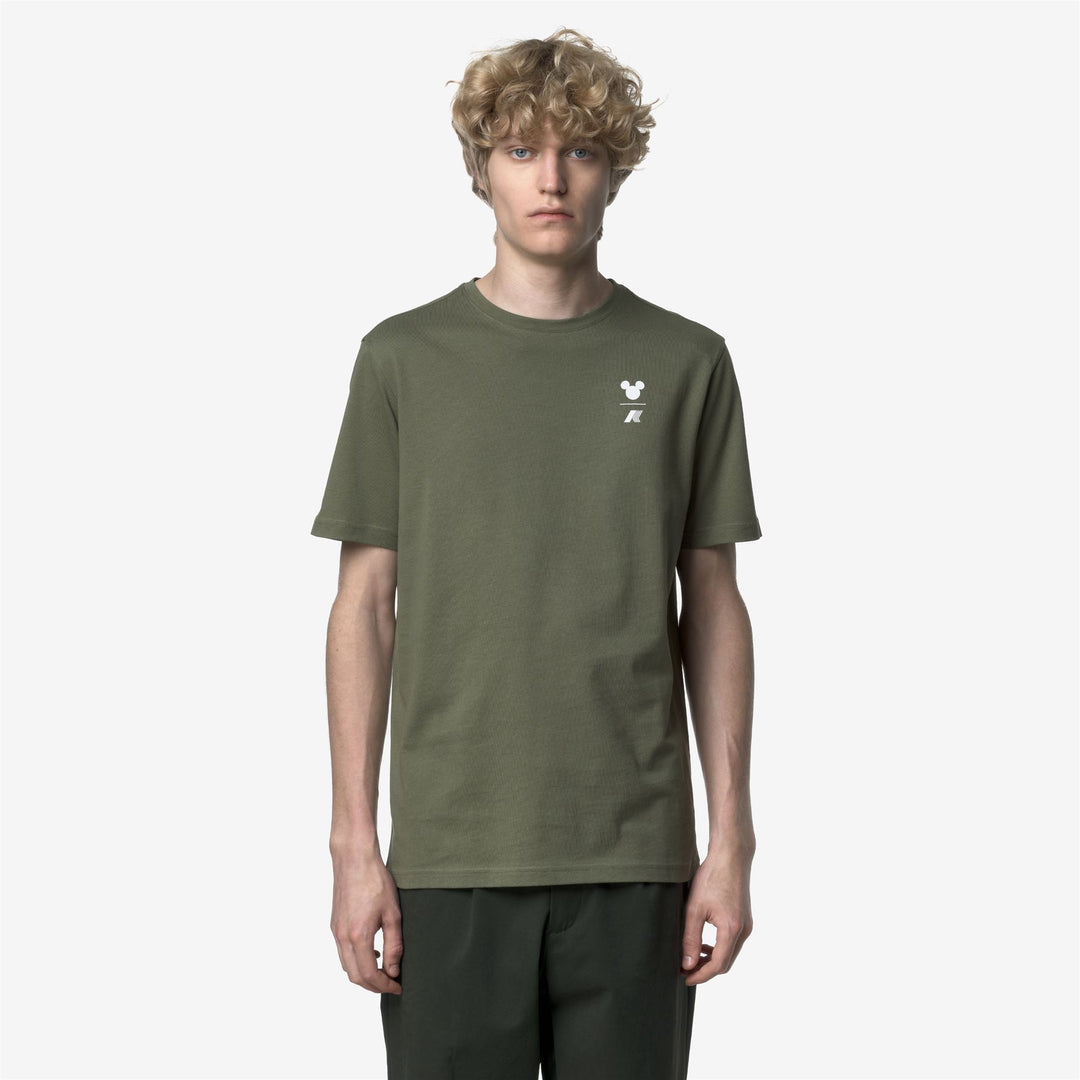 ODOM JERSEY MICKEY - T-ShirtsTop - T-Shirt - Man - GREEN LICHEN-WHITE main