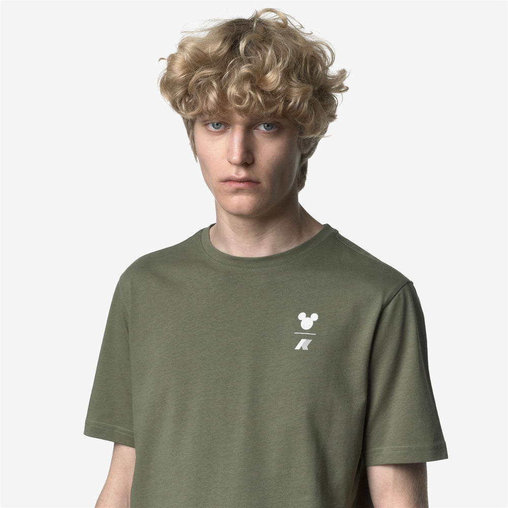 ODOM JERSEY MICKEY - T-ShirtsTop - T-Shirt - Man - GREEN LICHEN-WHITE 02