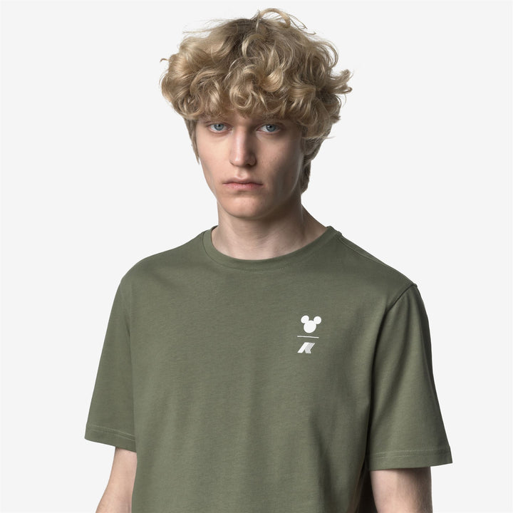 ODOM JERSEY MICKEY - T-ShirtsTop - T-Shirt - Man - GREEN LICHEN-WHITE 3