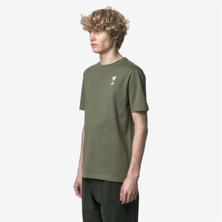ODOM JERSEY MICKEY - T-ShirtsTop - T-Shirt - Man - GREEN LICHEN-WHITE 5