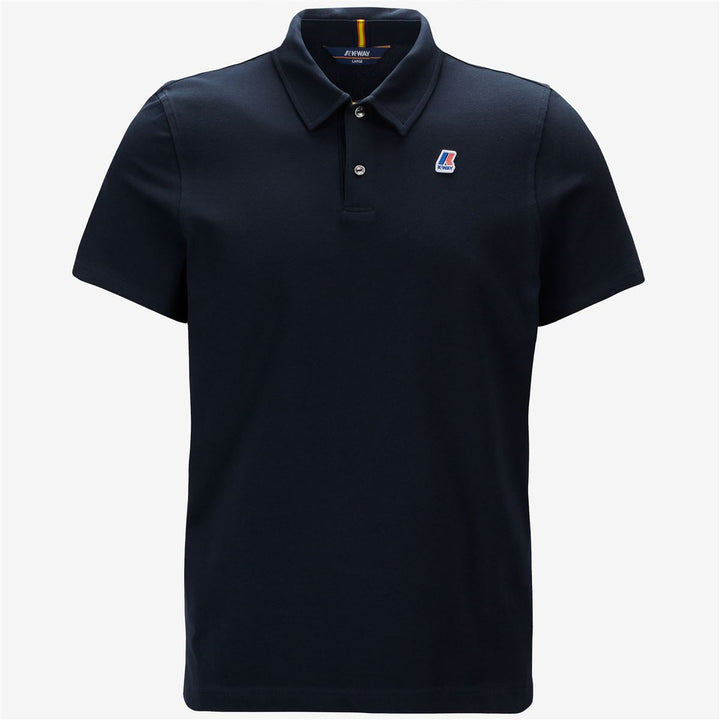 Deep Blue Men's Stretch Cotton Polo Shirt for City Wear 1