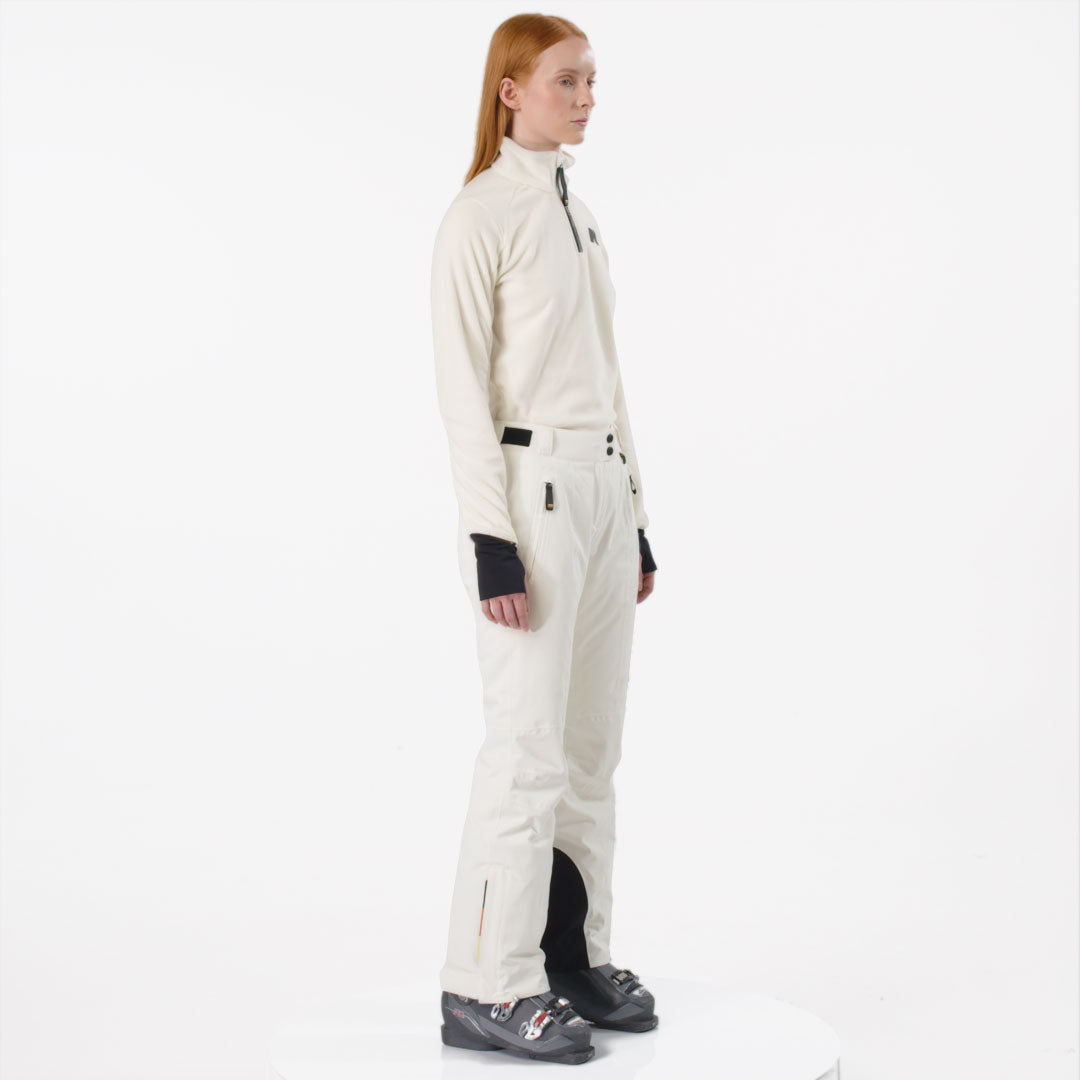 BONNEVAL MICRO TWILL 2 LAYERS - Pants - Sport Trousers - Woman - WHITE GARDENIA