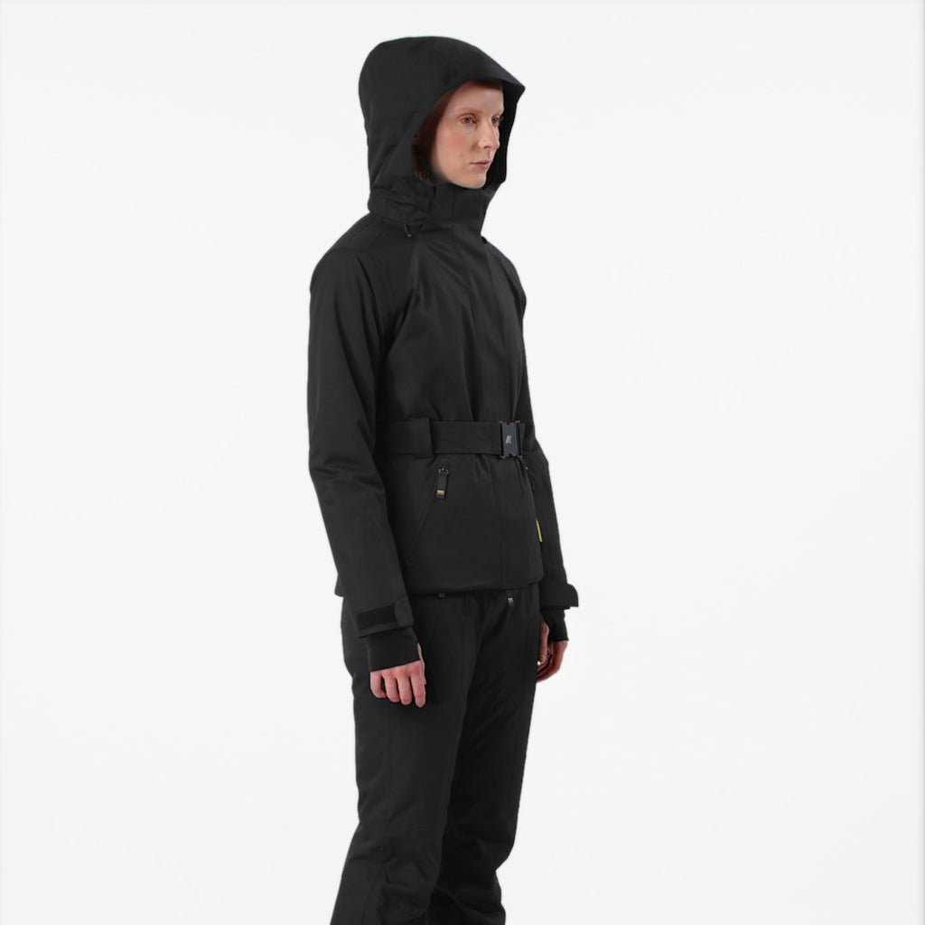 CHEVRIL MICRO TWILL 2 LAYERS - Chaquetas - Mitad - Mujer - Black Pure