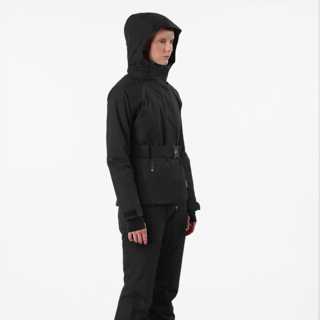 CHEVRIL MICRO TWILL 2 LAYERS - Jackets - Mid - Woman - Black Pure