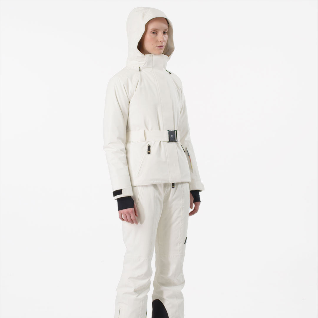 CHEVRIL MICRO TWILL 2 LAYERS - Jackets - Mid - Woman - White Gardenia