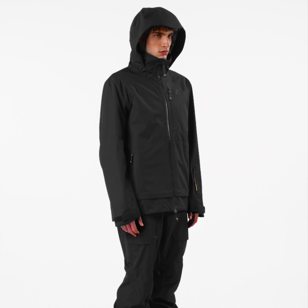 BOZEL 3 LAYERS-SHELL JACKET - Jackets - Mid - Man - Black Pure