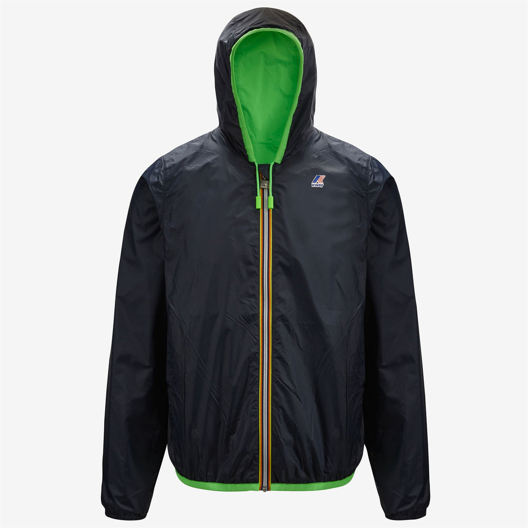 Jackets Man Jacques Plus Double Fluo Short GREENFLUO-BLUE DEPHT Dressed Front (jpg Rgb)	