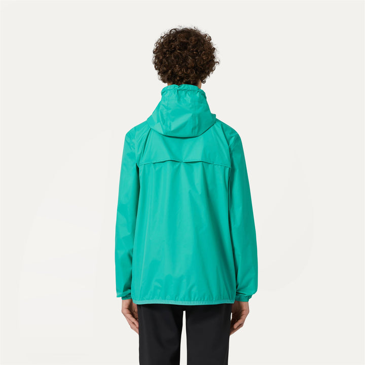 Jackets Unisex LE VRAI 3.0 CLAUDE Mid GREEN MARINE Dressed Front Double		