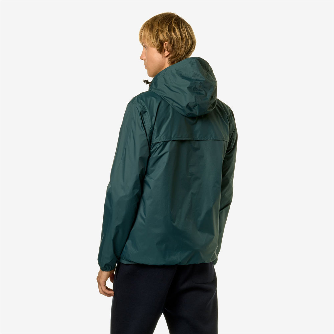 Jackets Unisex LE VRAI 3.0 CLAUDE Mid GREEN PETROL Dressed Front Double		