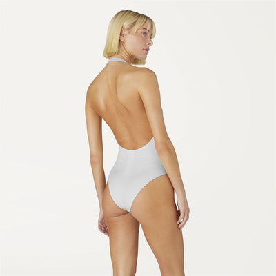 Bathing Suits Woman Sylvie Beach Swimsuit WHITE Dressed Front Double		