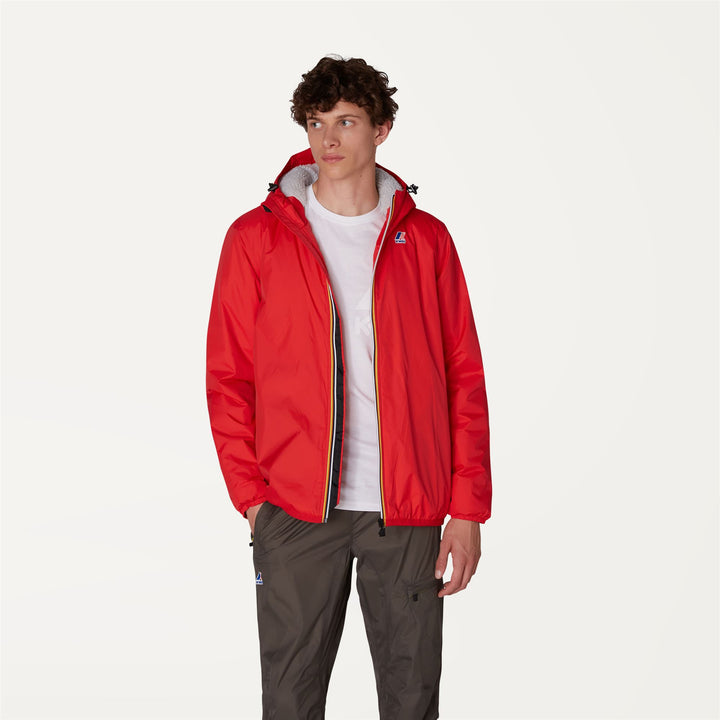 Jackets Unisex LE VRAI 3.0 CLAUDE ORSETTO Mid RED Dressed Back (jpg Rgb)		