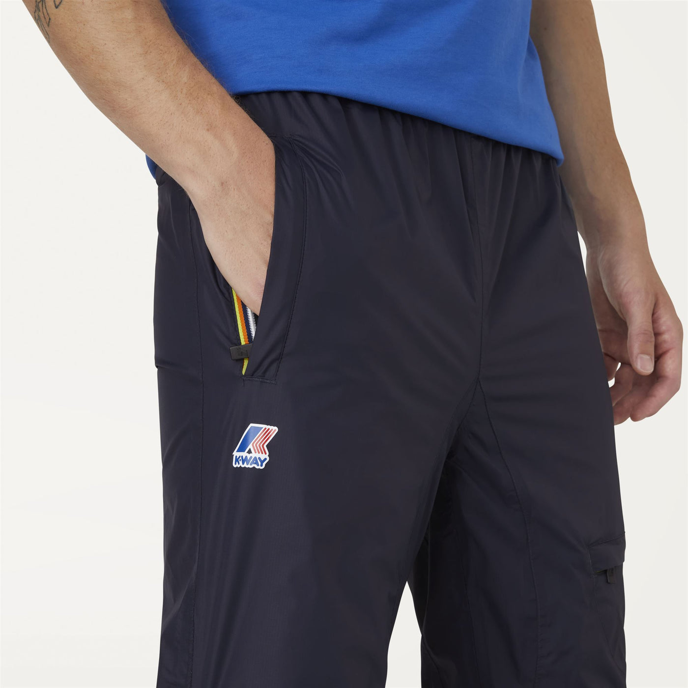 Pants Unisex LE VRAI 3.0 Edgard Sport Trousers BLUE DEPTH Detail Double				