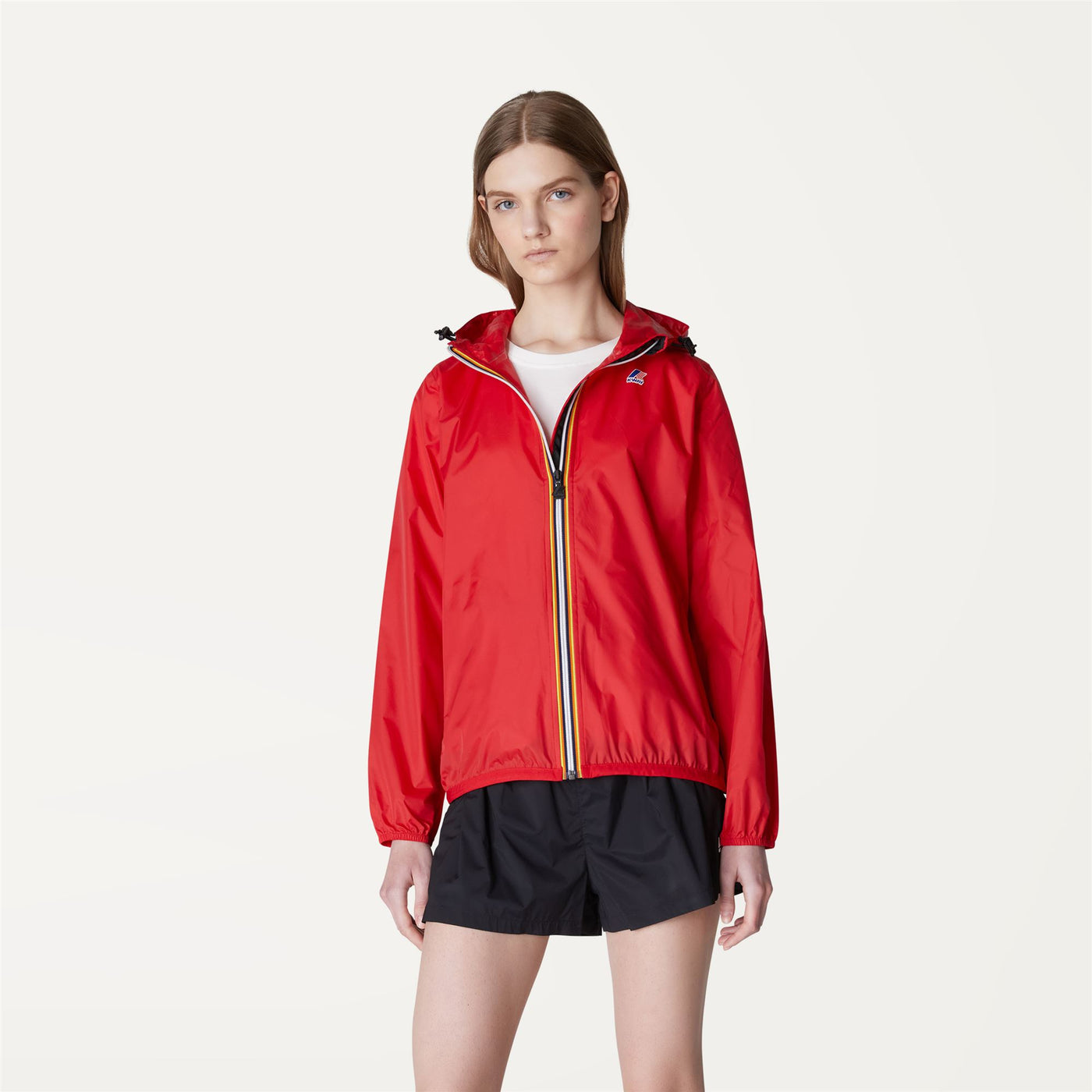 Jackets Woman LE VRAI 3.0 Claudette Mid RED Dressed Back (jpg Rgb)		
