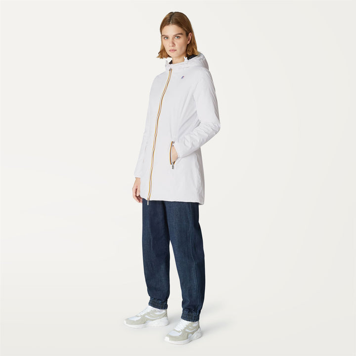 Jackets Woman DENISE MARMOTTA 3/4 Length WHITE Detail (jpg Rgb)			