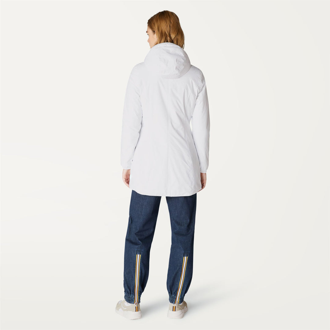 Jackets Woman DENISE MARMOTTA 3/4 Length WHITE Dressed Front Double		