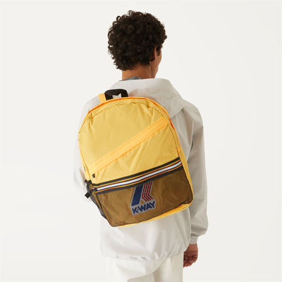 Bags Unisex Le Vrai 3.0 Francois Backpack YELLOW SOLEIL Detail Double				
